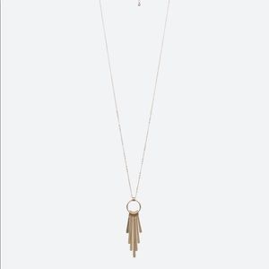 Peony Fringe Pendant Necklace